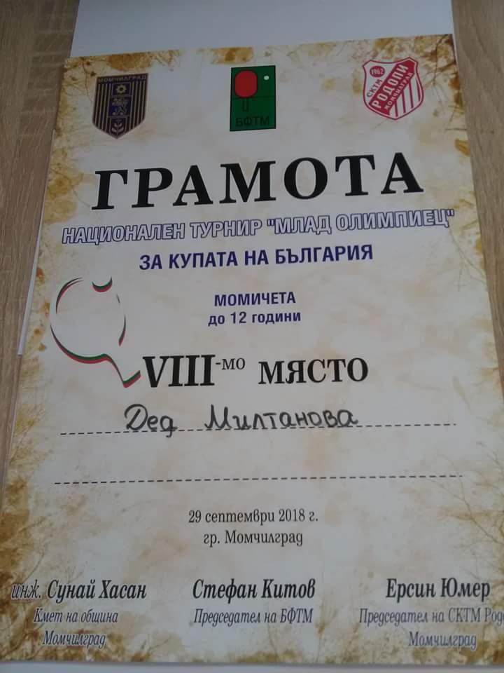 Нови постижения от НТ "Млад Олимпиец" ! 4